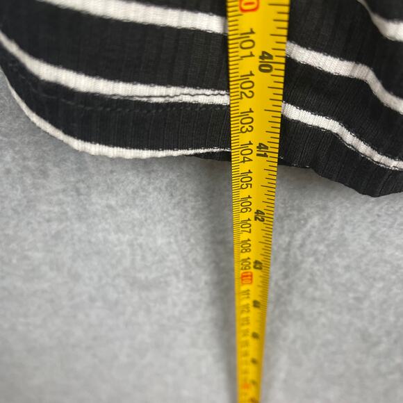 L4014 Time and Tru Maternity Ruching Striped Dress Size Large (12-14) - Picture 7 of 7